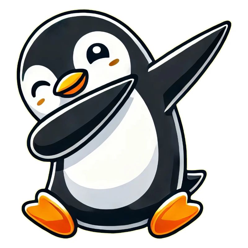 Pinguin Dab Ein cooler tanzender Pinguin Dabbing D