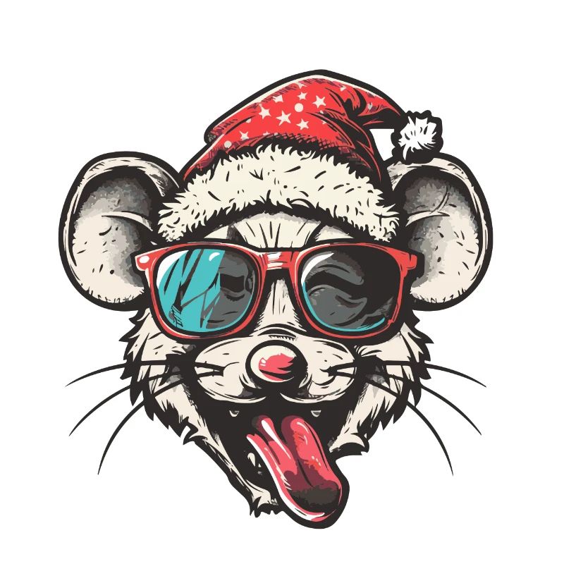 Mouse Christmas Funny
