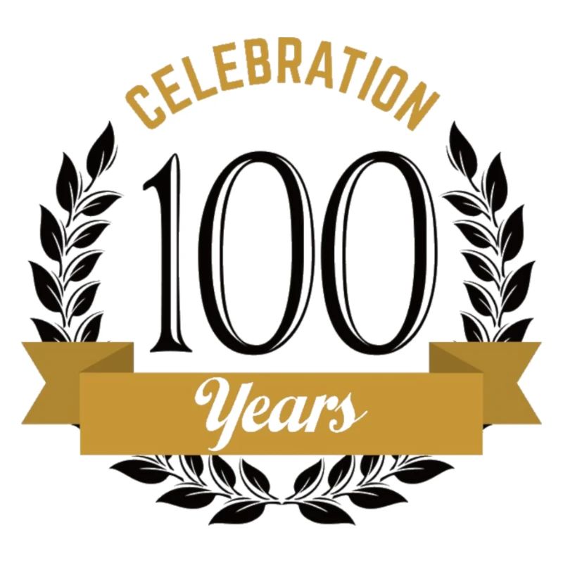 100 ans de conception de célébration