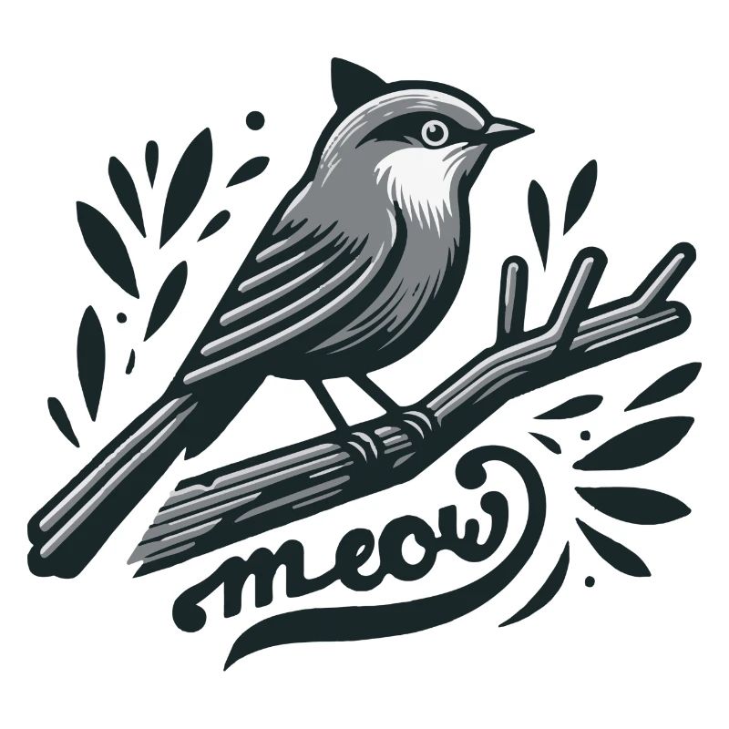 Drôle d’observation des oiseaux gris Catbird