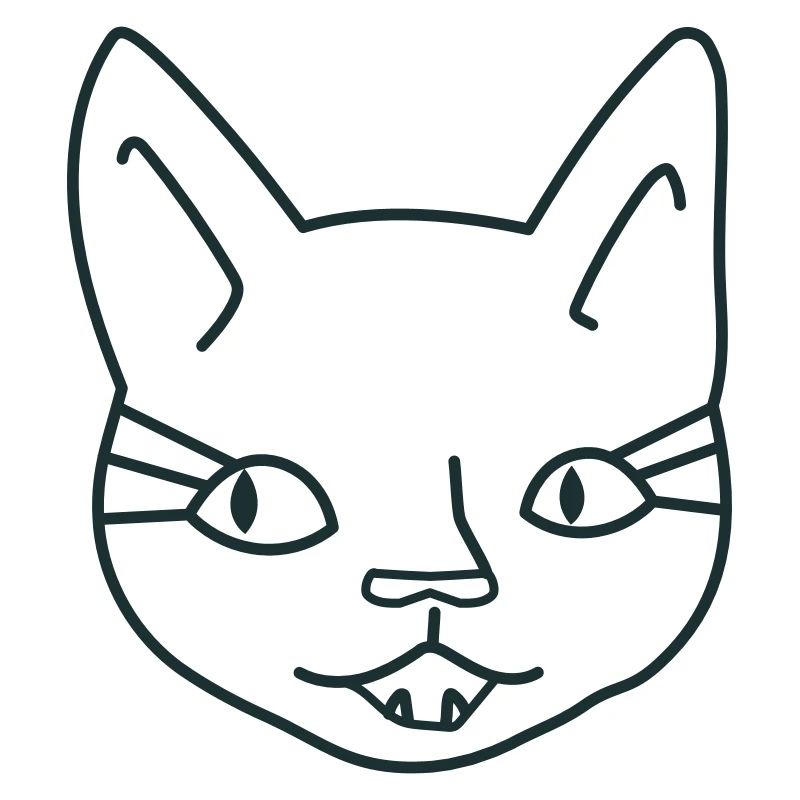 Mädchen Katzengesicht