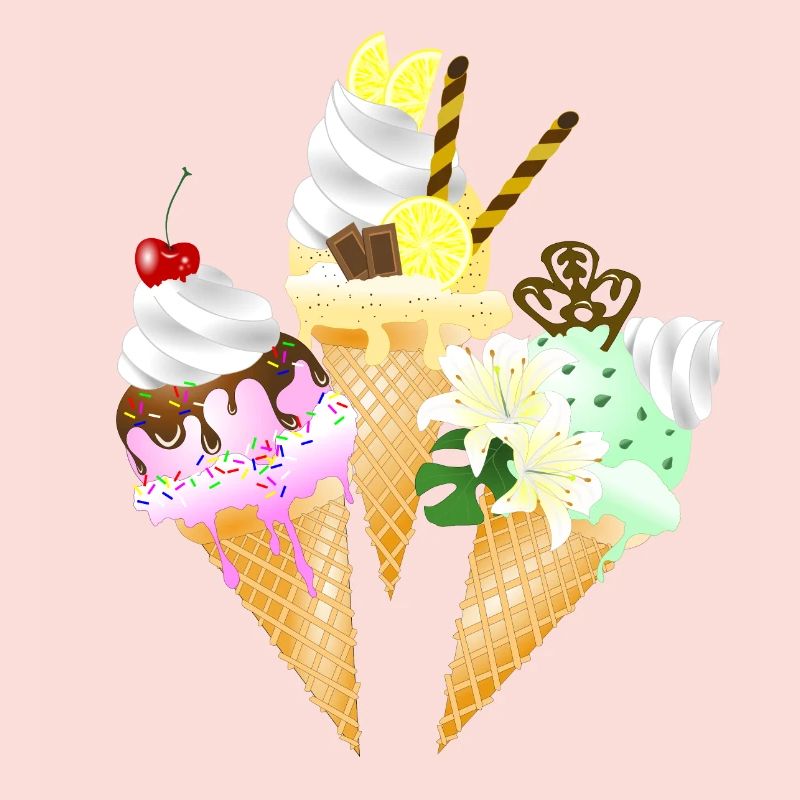 Cornet de crème glacée