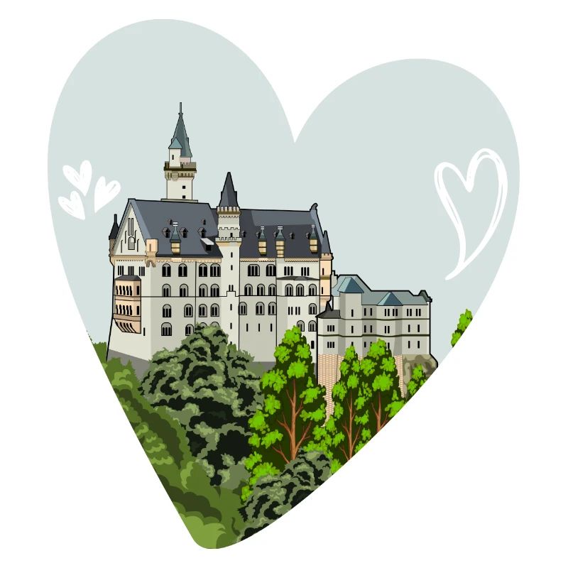 Neuschwanstein Castle // Illustration