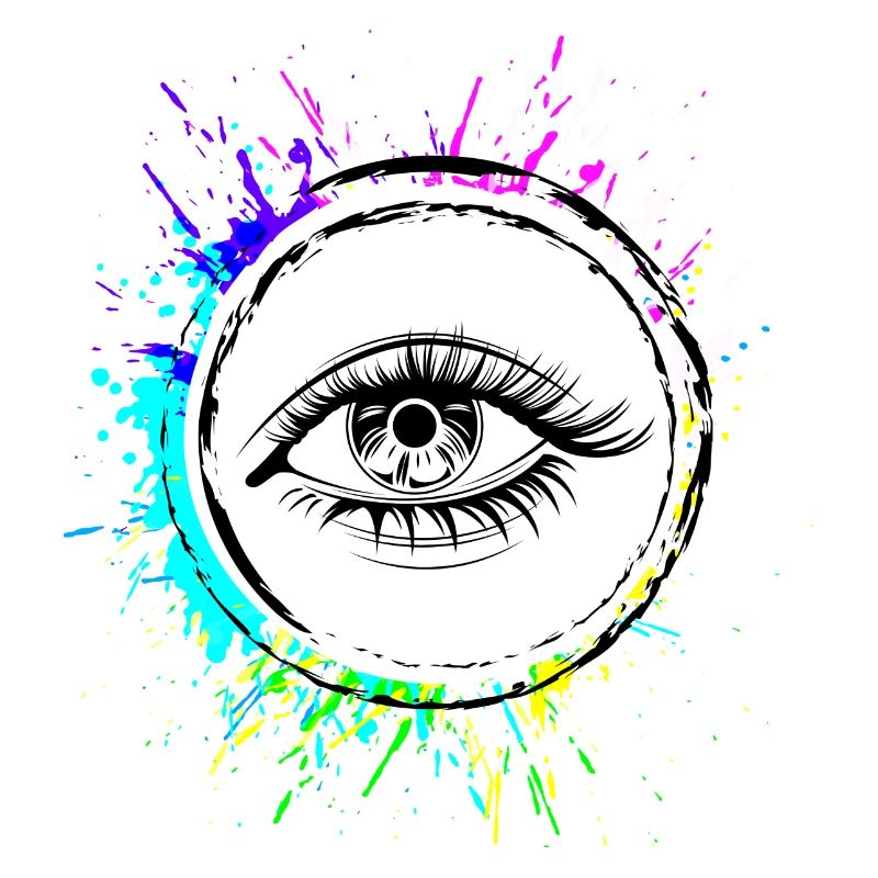 Eyes symbol eyelashes