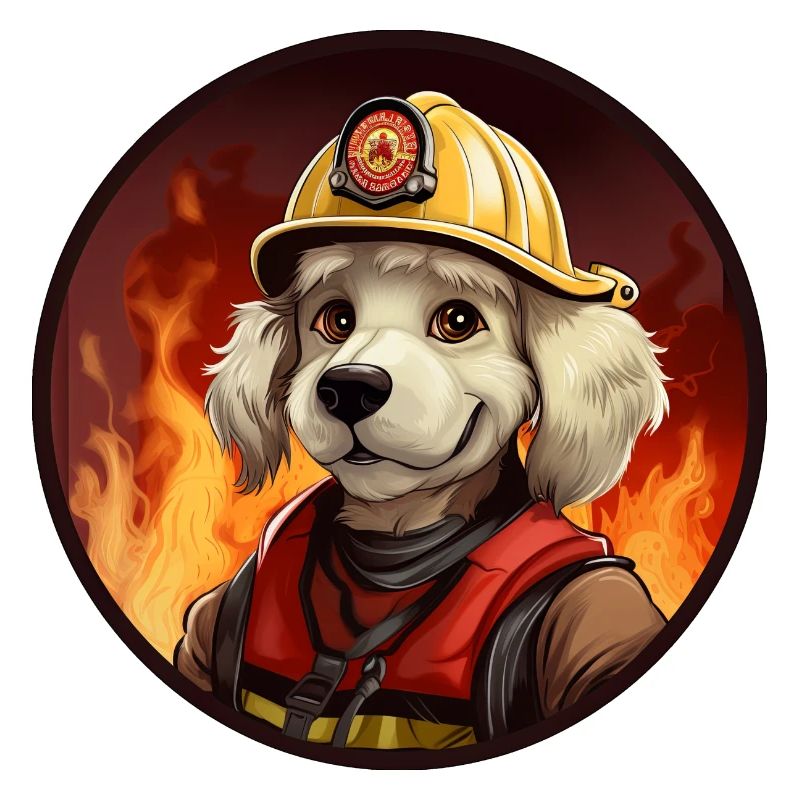 Firefighter Dog