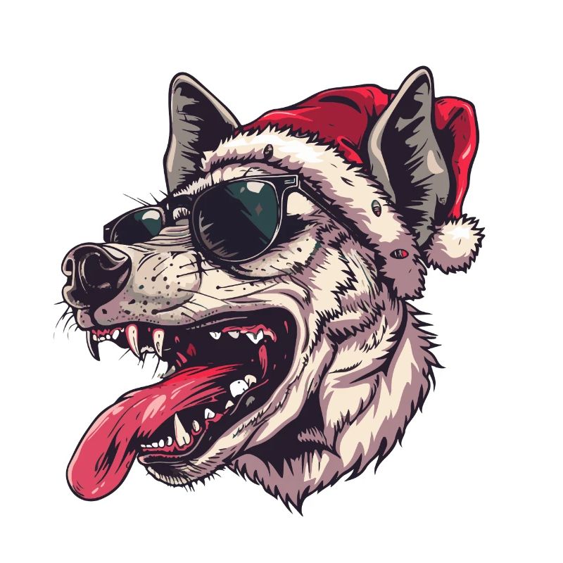Hyène Noël drôle