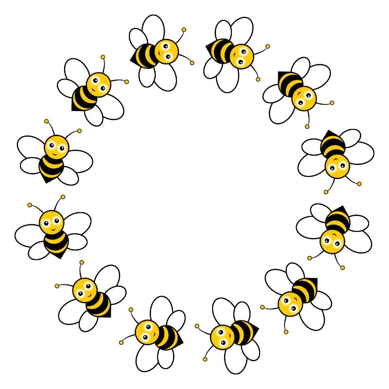 Bees in a circle