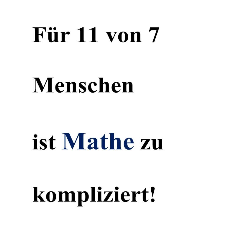 Math is too complicated!