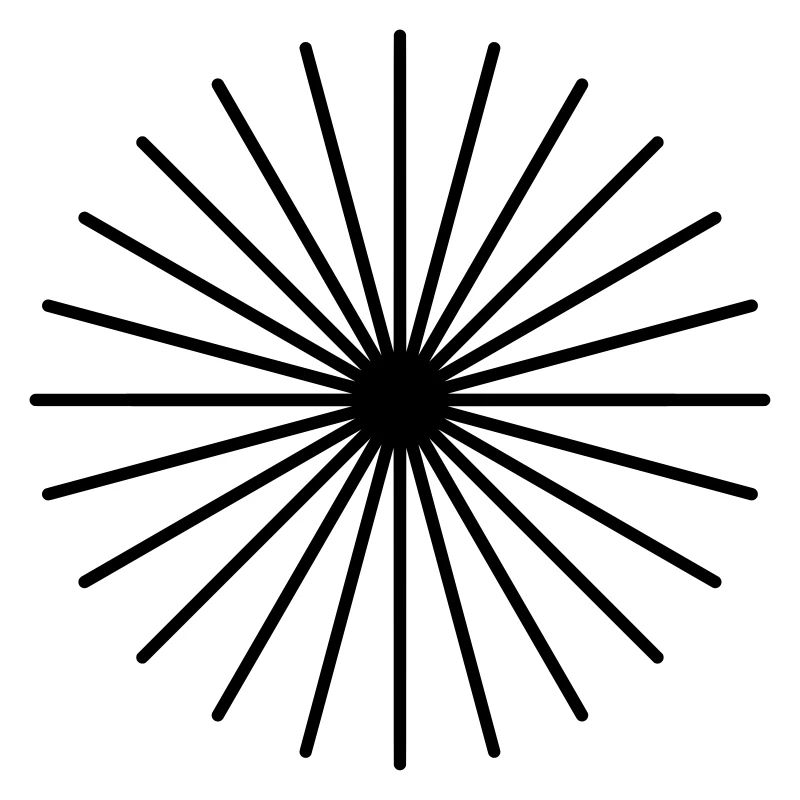 Lines Circle Sun Rays