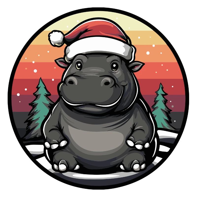 Hippopotame Noël