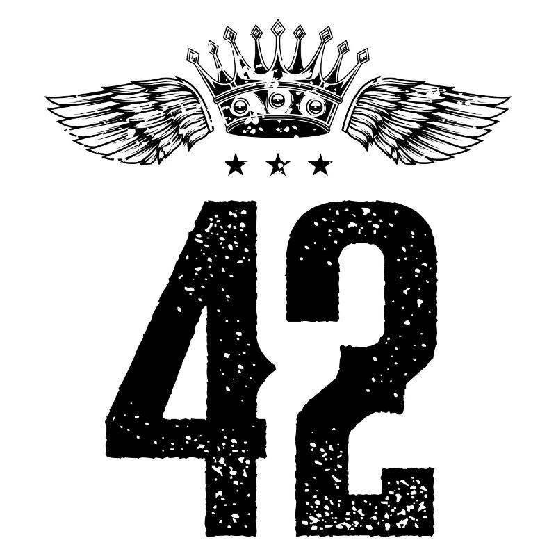 42 Number crown