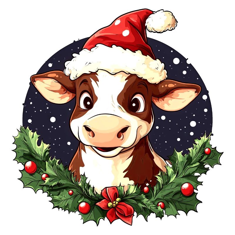 Vache Père Noël