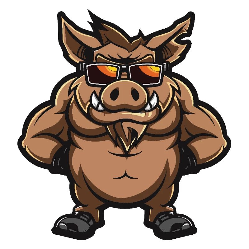 Sanglier Cochon Bande Dessinée Cool