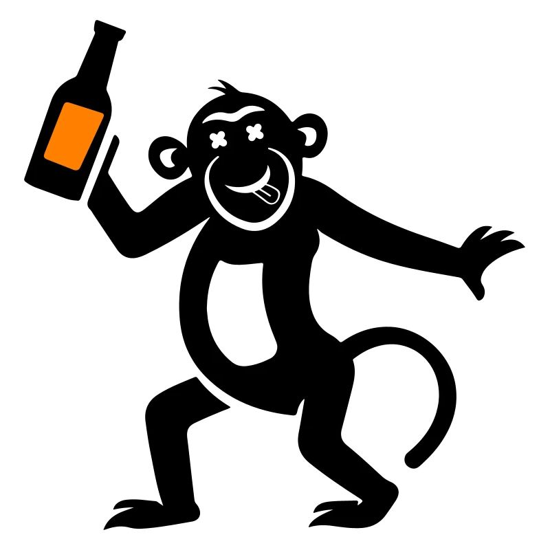 Bière de singe drôle
