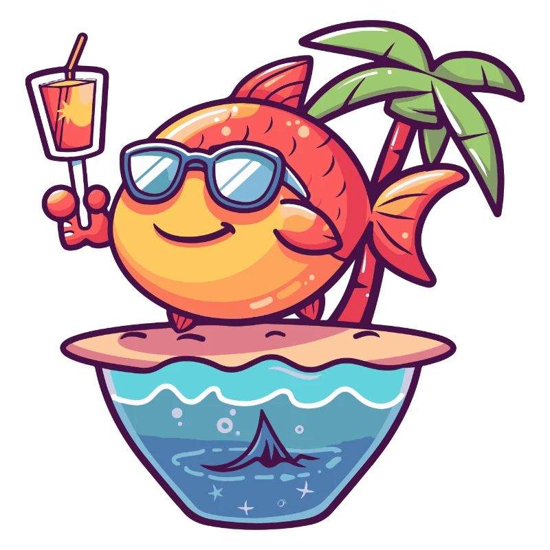 Fish Summer Ocean Comic