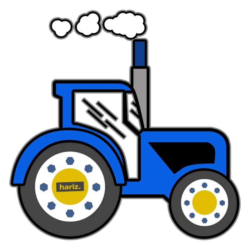 Blauer Traktor HARIZ Auto Kind Jungen