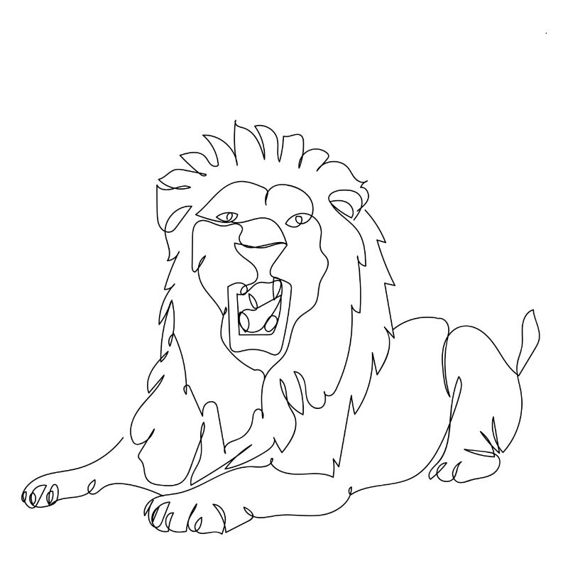 Lineart Löwe