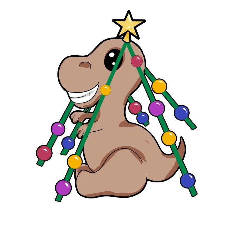 treerex Dino Dinosaur Christmas Christmas Tree Gift Comic