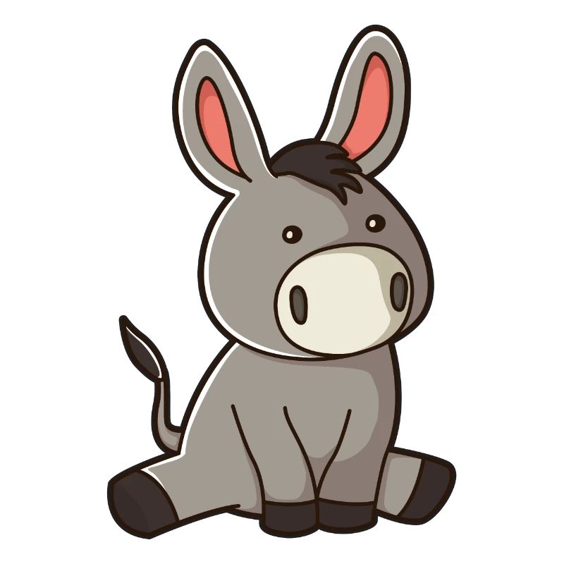 Bébé âne mignon bande dessinée BD cadeau