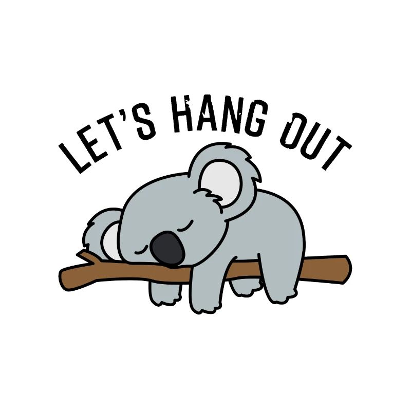 Koala mignon nous allons traîner un cadeau de koala