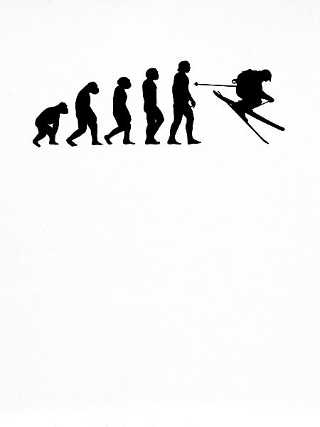 Tshirt Ski Evolution