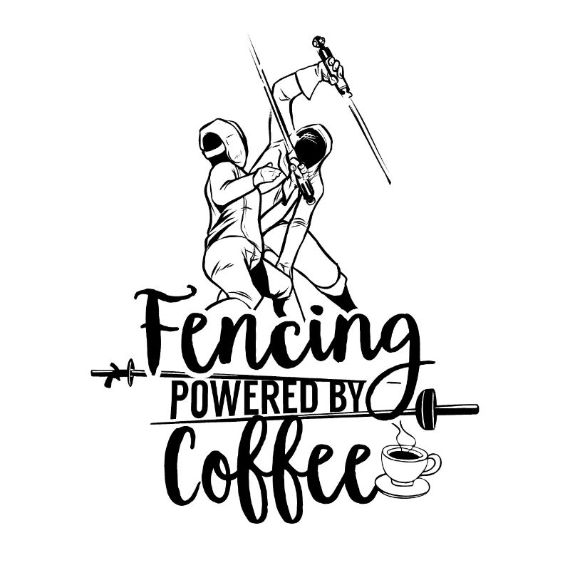 Fechten Angetrieben Durch Kaffee Degen Fechter