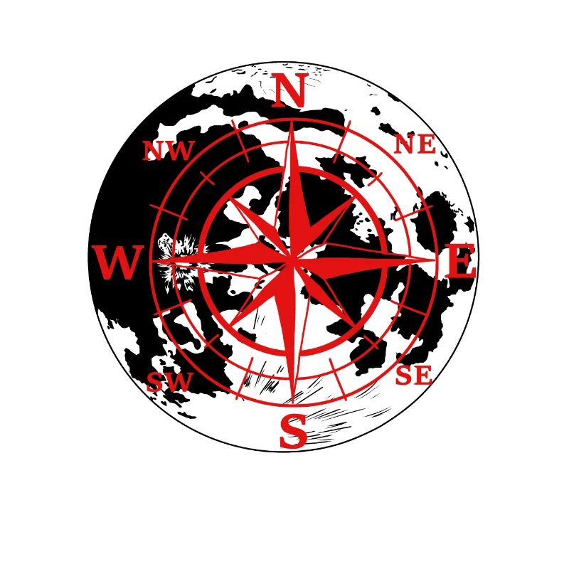 Compass towards Windrose Outdoor
