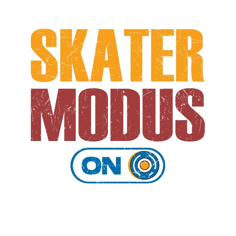Skater Modus On Retro Skateboarder Geschenkidee