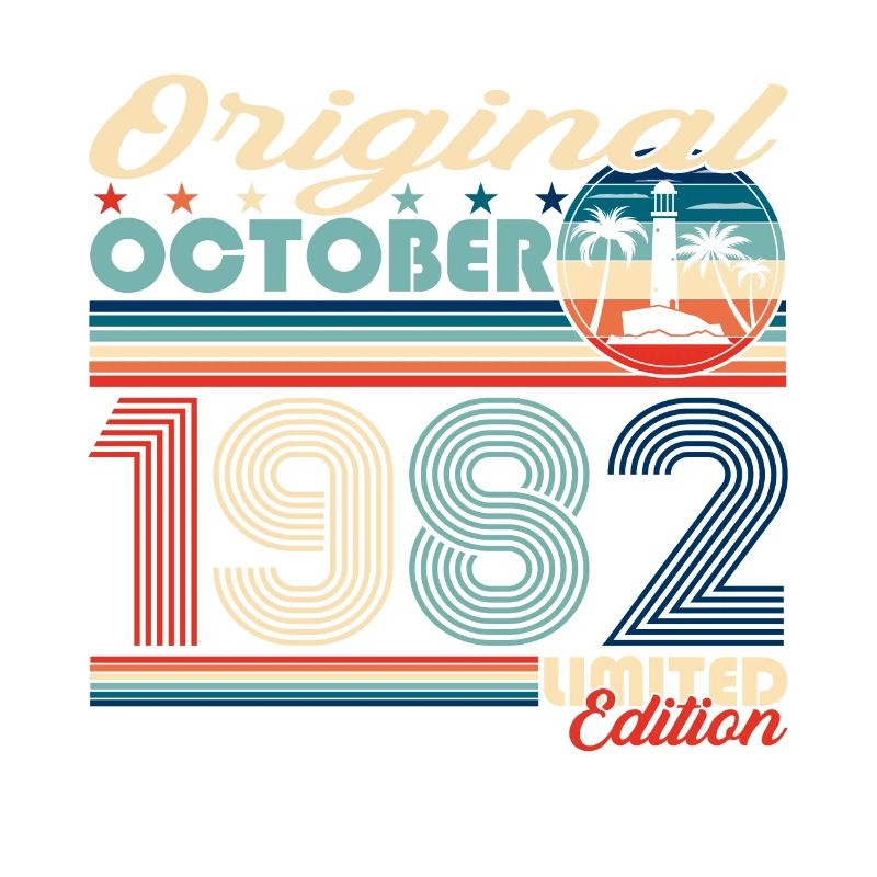 October Born 1982 40th Birthday Gift