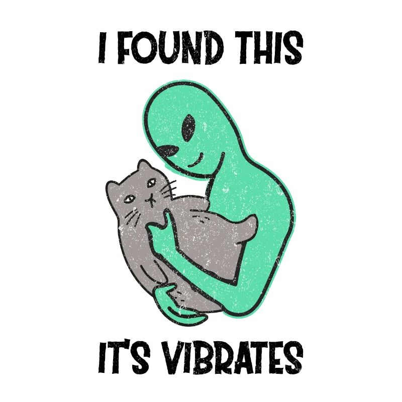 Alien Petting Cat Purrs I Found This It's Vibrates