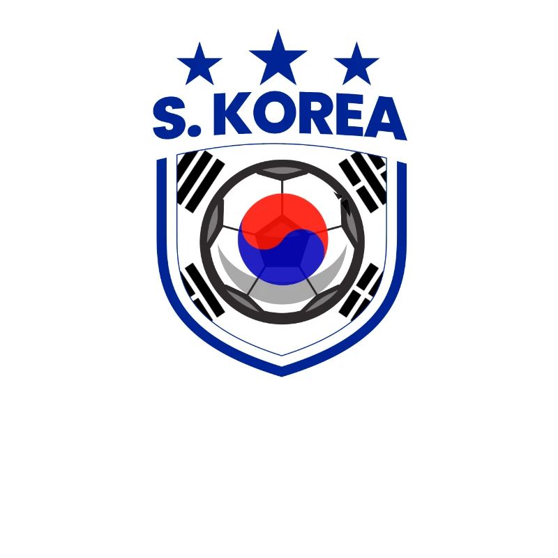 Drapeau de l’équipe de Corée du Sud de football