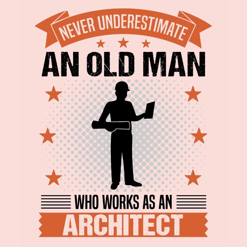 Architect Old Man Saying Men's Gift