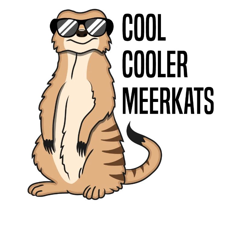 Cooles Erdmännchen Lustiger Spruch Geschenk