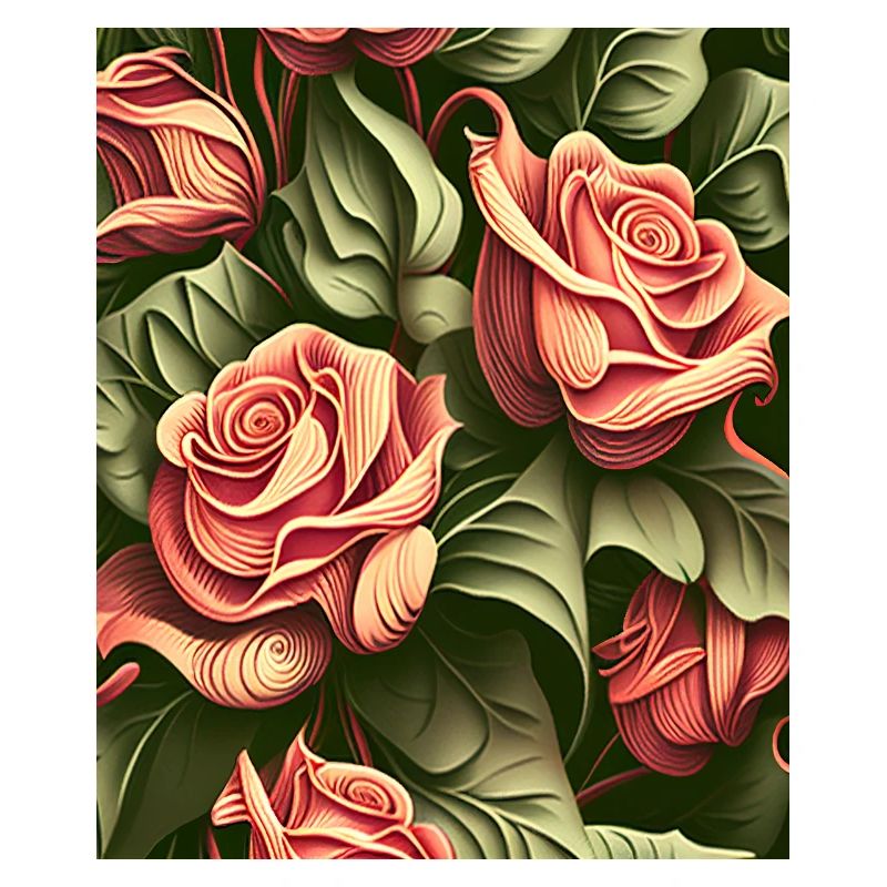 Intruiging Roses Pattern
