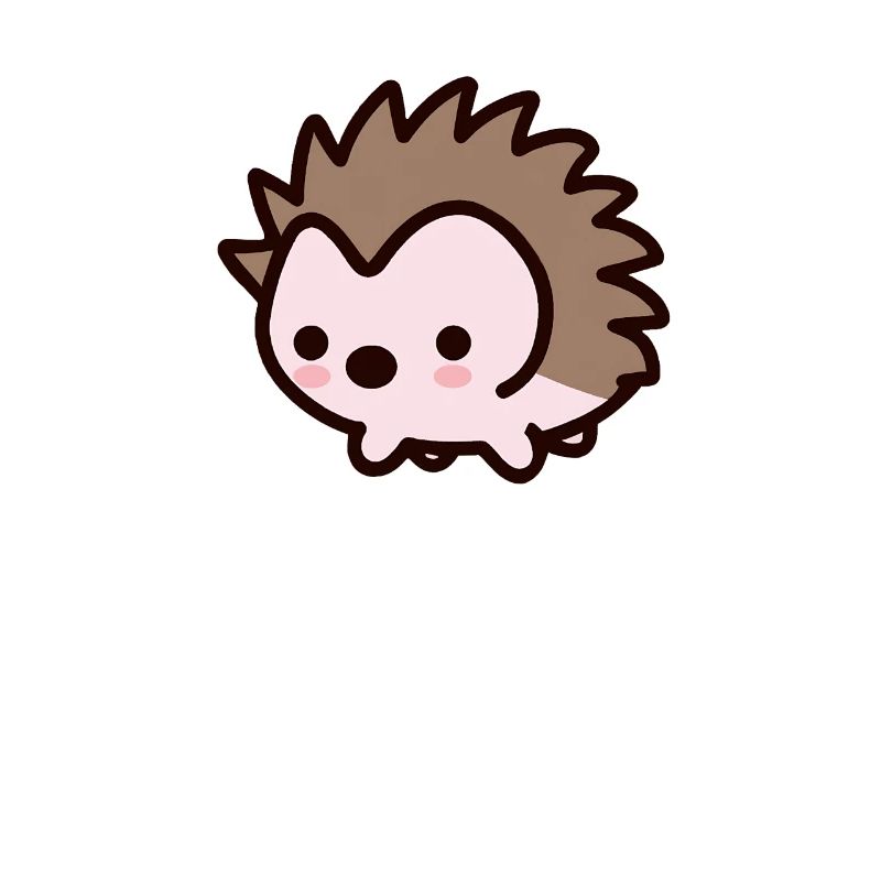 Mignon Kawaii Hedgehog Design