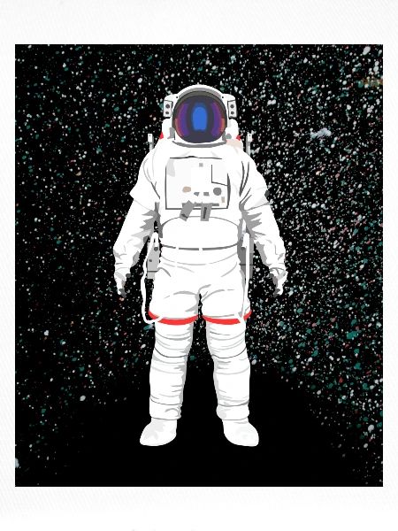 Astronaut in the cosmos