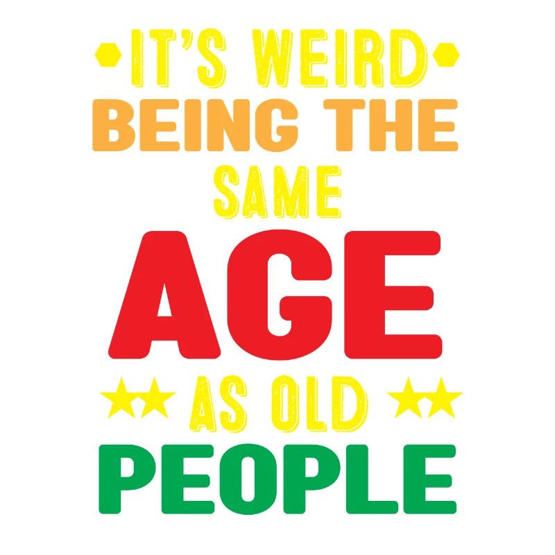 Humorous Age Comparison Graphic T-Shirt