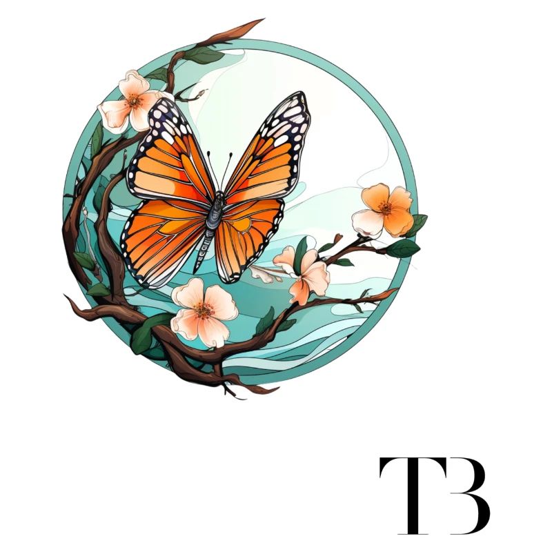 Beau design de papillon sur la branche