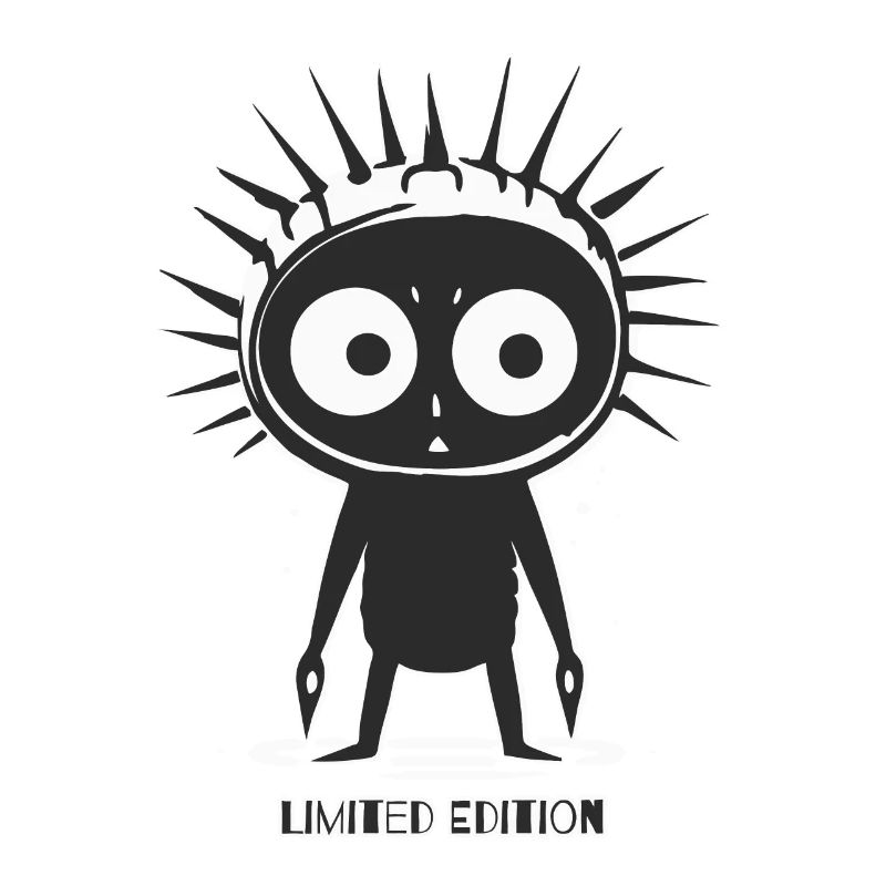 Dessin animé d’une édition limitée d’un punk