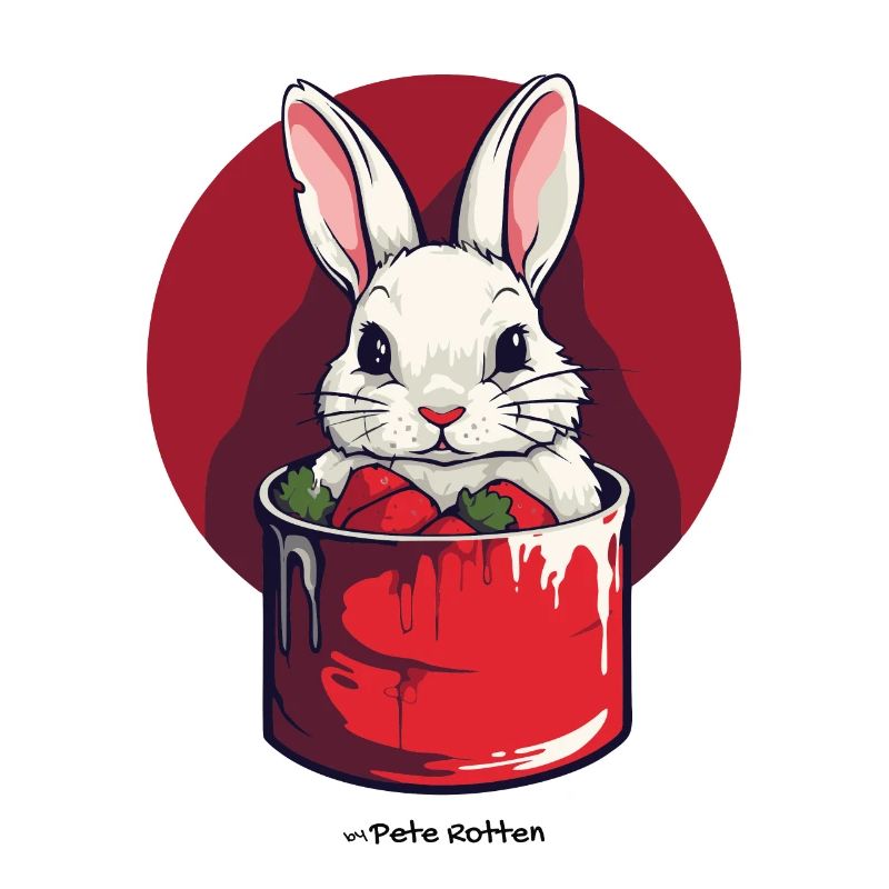 Lapin dans une boîte de conserve