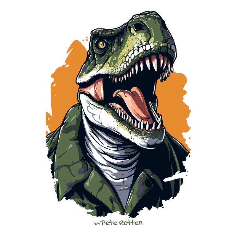 A Human as a T Rex Dinosaur