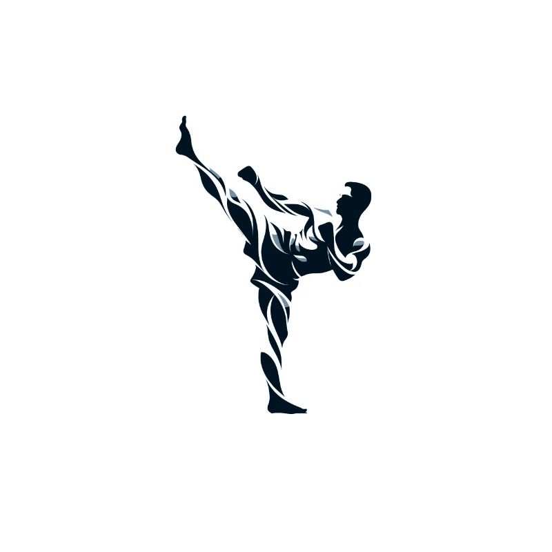 Conception de coup de pied de Muay Thai