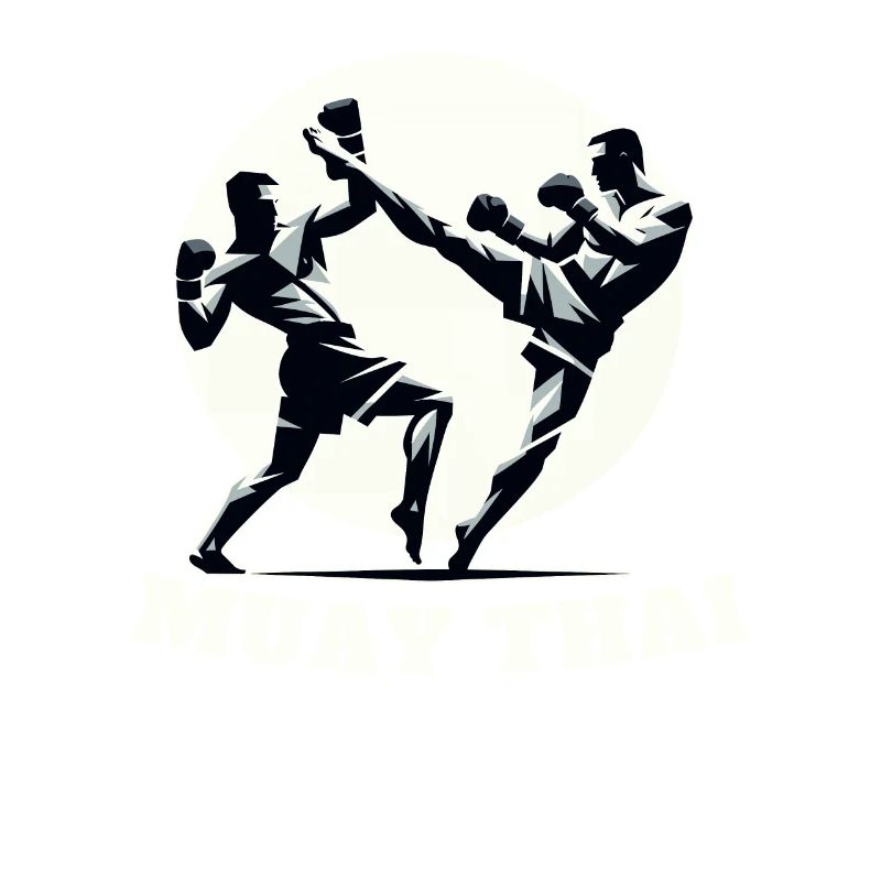 Conception de combattant Muay Thai