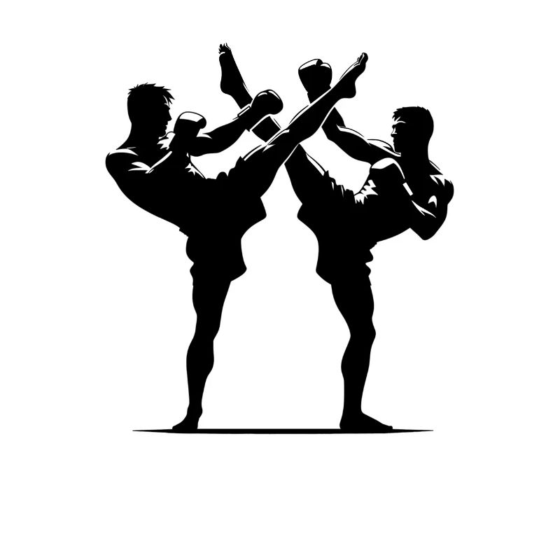 Conception de combattant Muay Thai