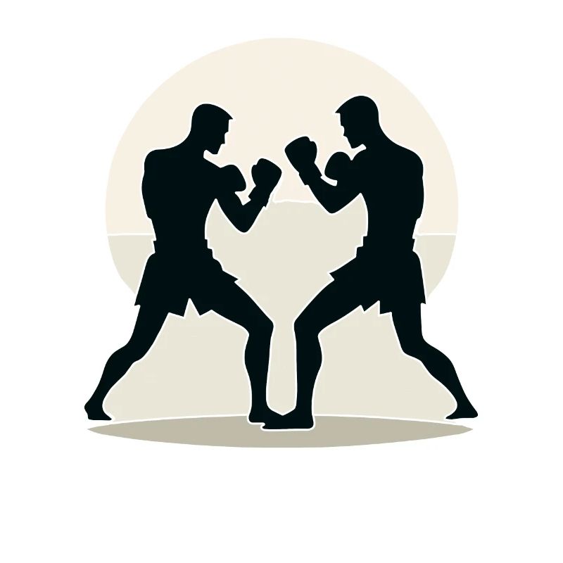 Conception de combattant Muay Thai