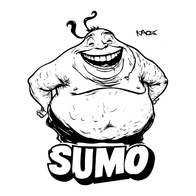 Großer, dicker Sumo