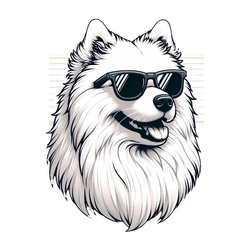 Chien Samoyède Cadeaux Mignon Samoyède Chien Graphique