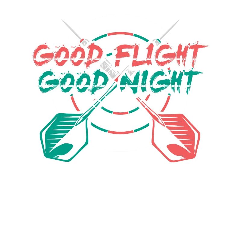 Fléchettes Good Flight Night Motif Tee