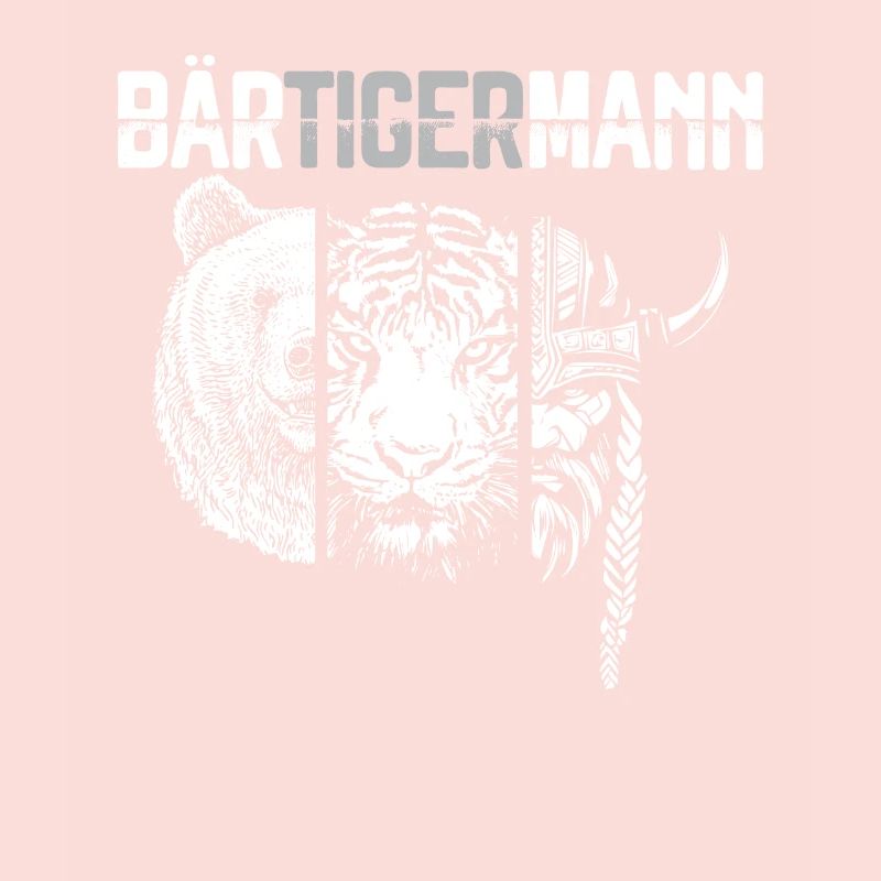 BeardTigerMan Funny Beard Holder Tee