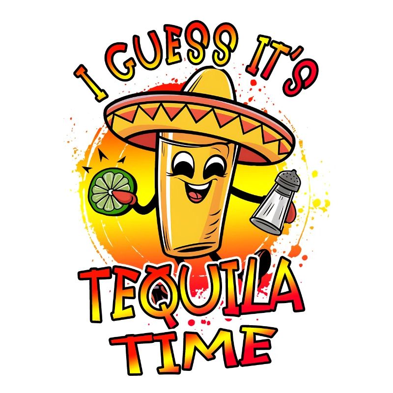 Je suppose que c’est l’heure de la tequila Funny Design